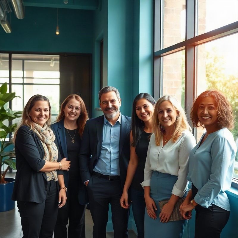 Equipe da Vividspulse em ambiente de trabalho no Moinhos de Vento
