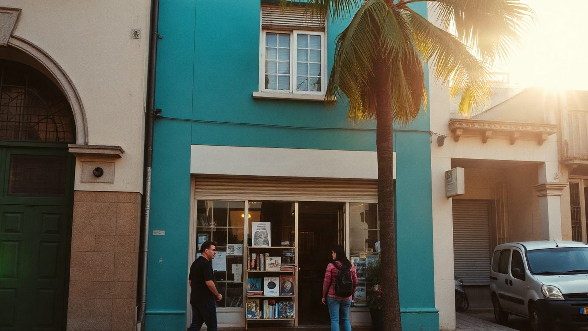 Fachada de negócio local no bairro Moinhos de Vento, Porto Alegre